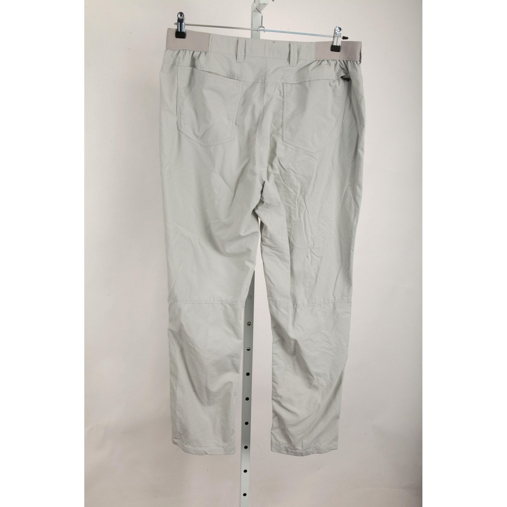 Simms Pants Mens 38x31 Gray Nylon Chino Elastic Waist Quick Dry Travel Fishing - Picture 4 of 16